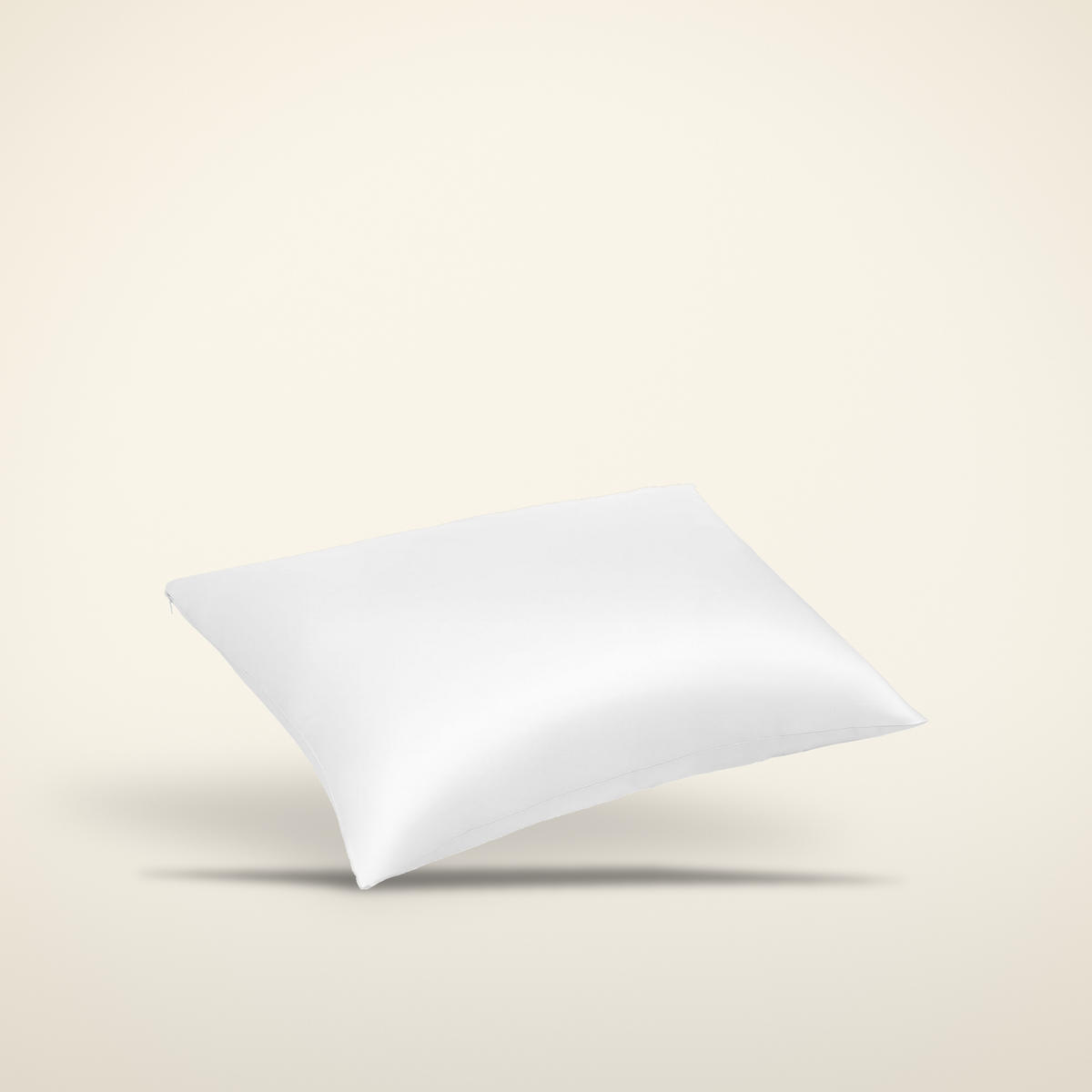 Pure mulberry silk pillowcase in white