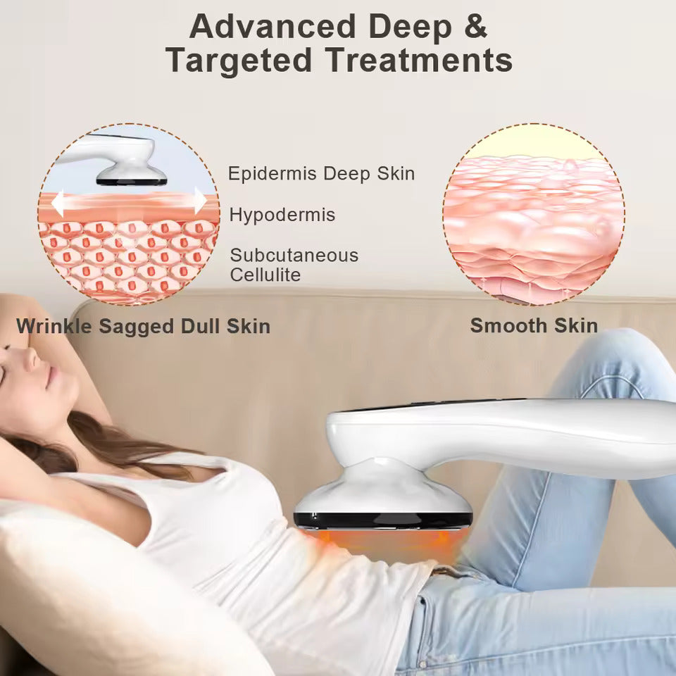 5-in-1 handheld body massager with five attachments — view 9