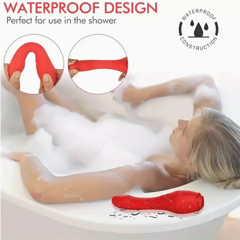 The Quiet Hour personal massager in deep wine red — view 5