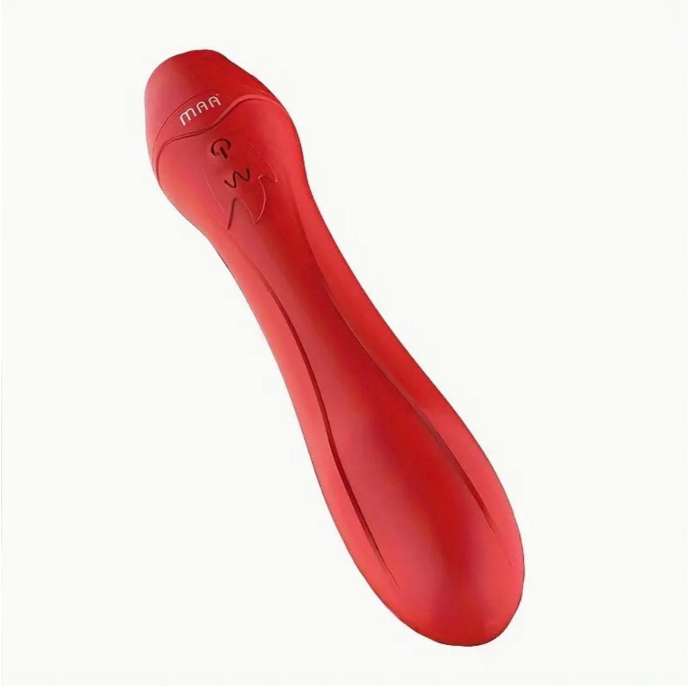 The Quiet Hour personal massager in deep wine red — view 2