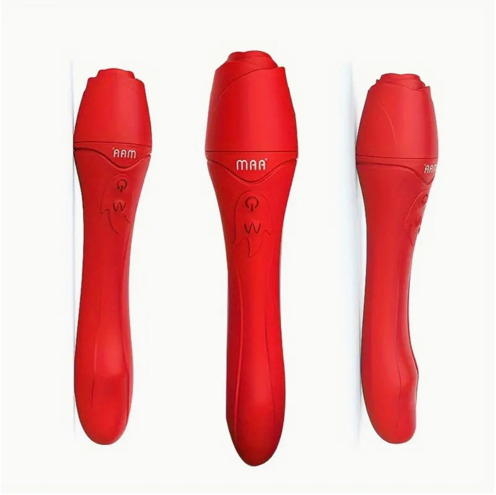 The Quiet Hour personal massager in deep wine red — view 3