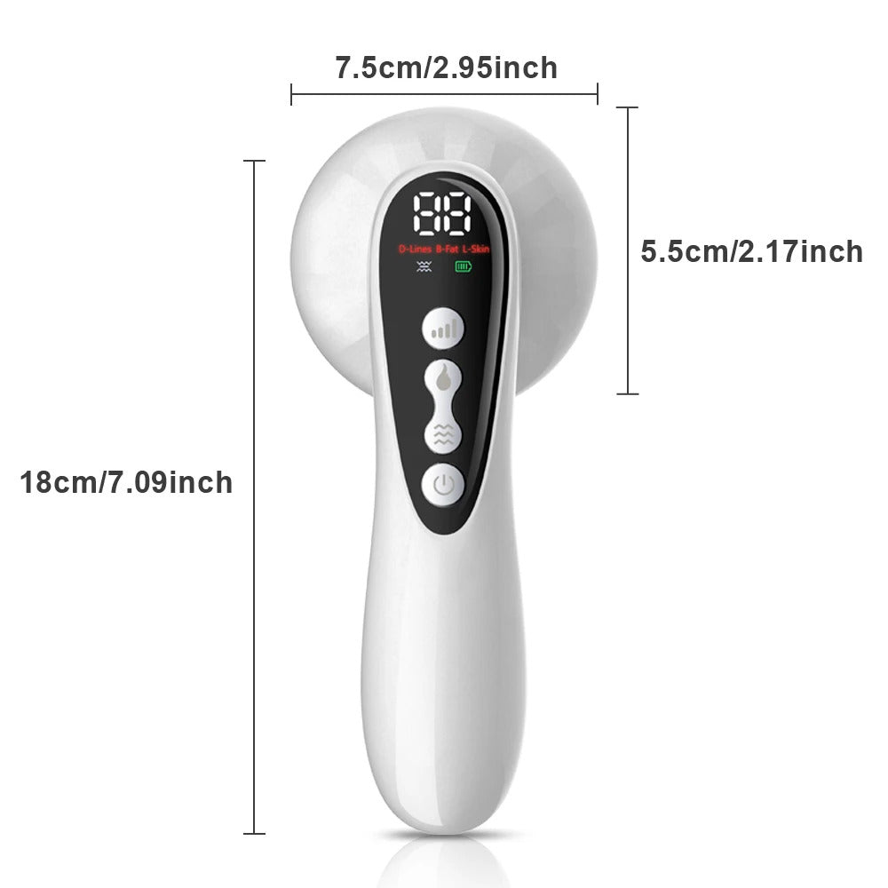 5-in-1 handheld body massager with five attachments — view 3